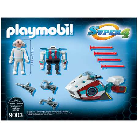 Конструктор Playmobil Супер4 с Доктором Х и робот блочный