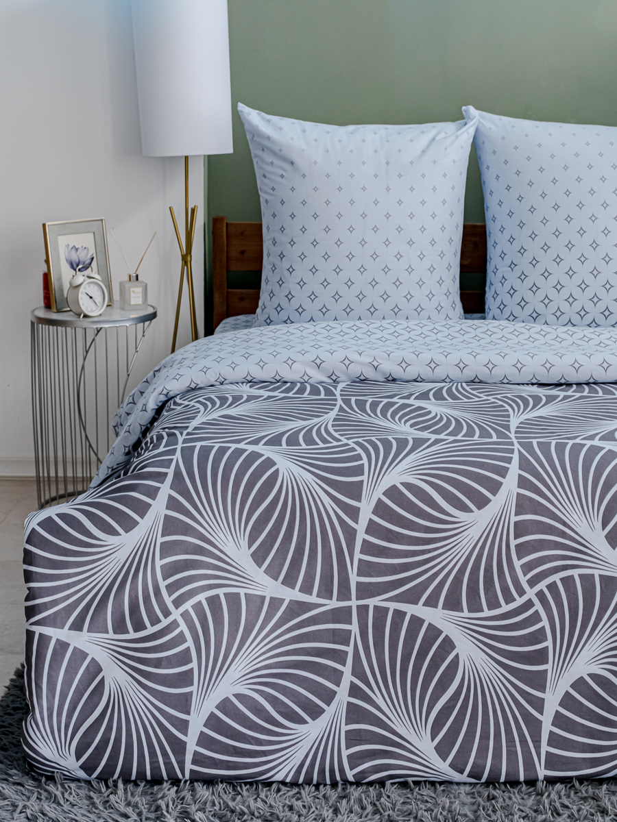 Комплект постельного белья LOVEBERRY Мужская геометрия двуспальный 4 предм. - фото 3
