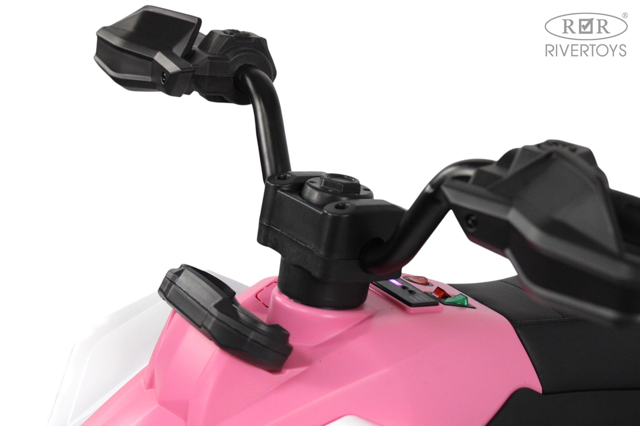 Электромобиль RIVERTOYS М202БХ-PINK С пультом ДУ - фото 9