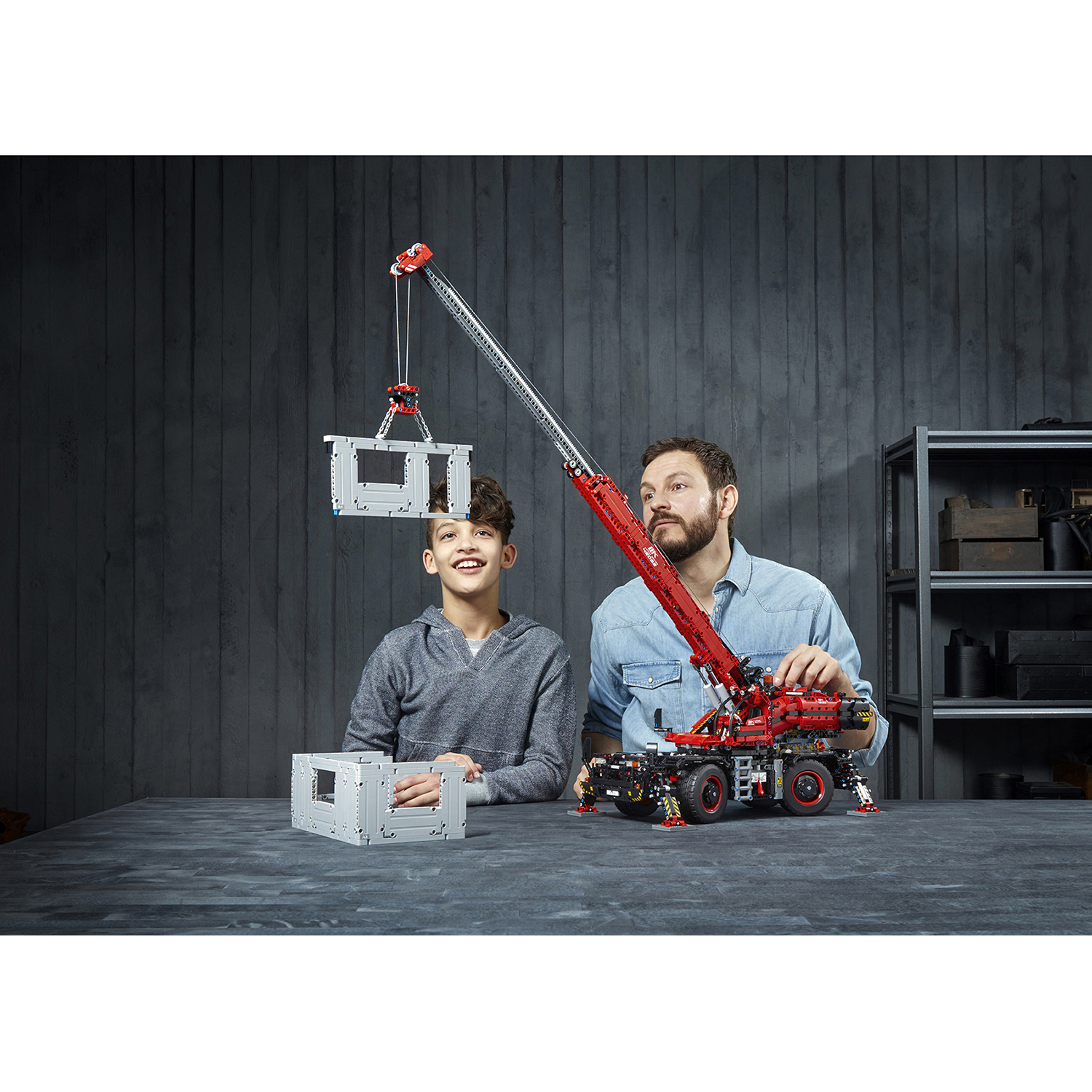 Конструктор LEGO Technic Подъёмный кран 4057 дет. - фото 61