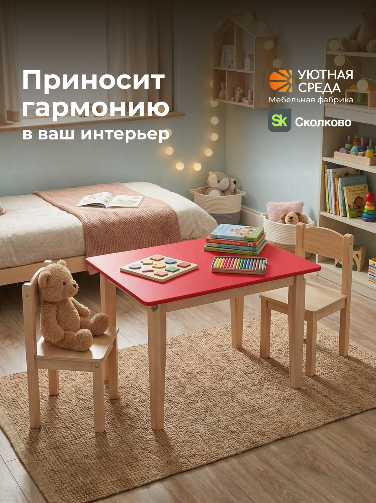 Комплект мебели Уютная среда нераскладной (стол, стул) - фото 23