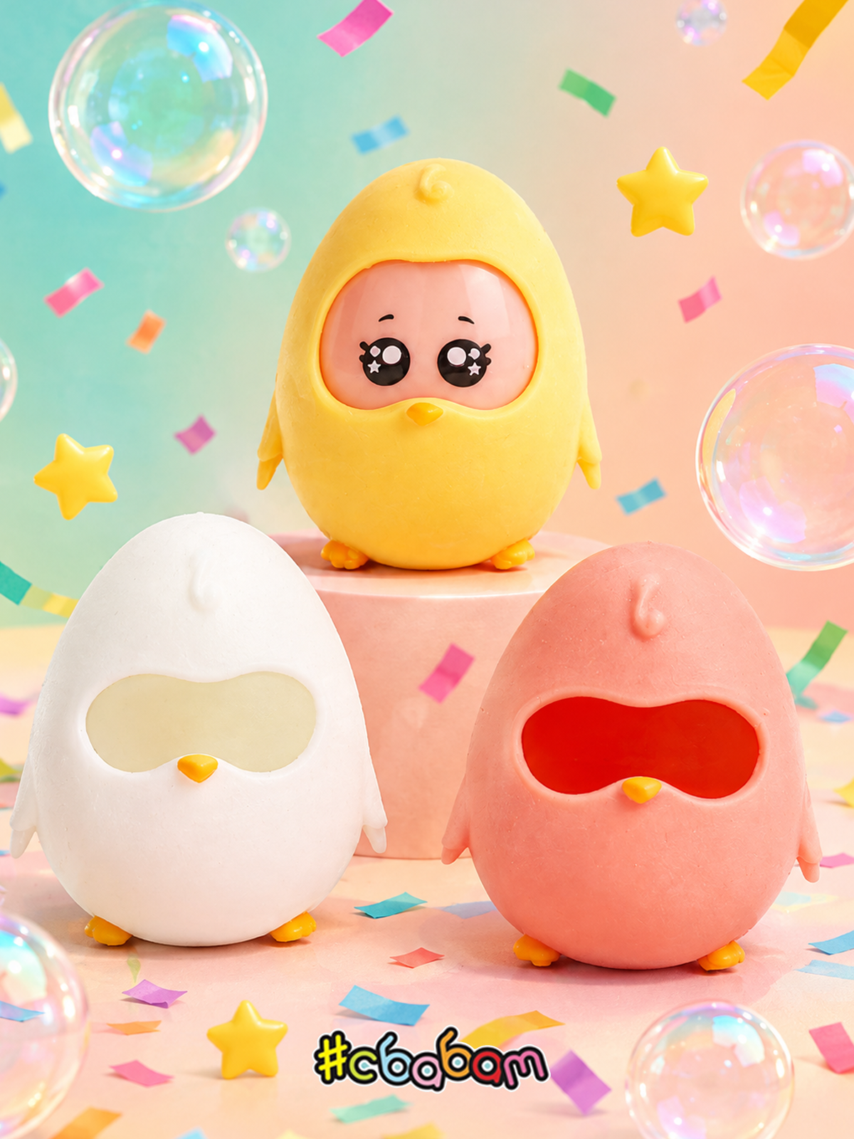 Игрушка-антистресс Sbabam Весёлые яички сюрприз - фото 5