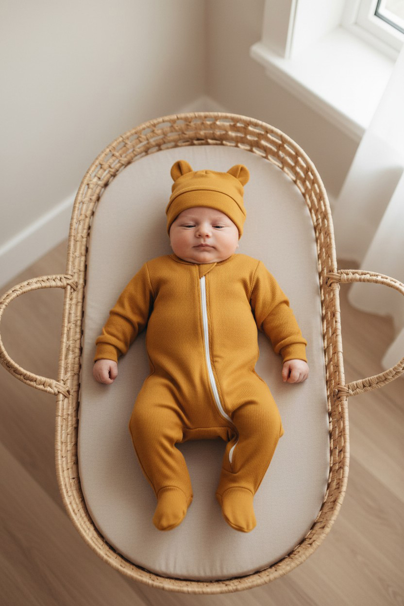 Комбинезон и шапочка Bunnyphant С002/горчичный - фото 1