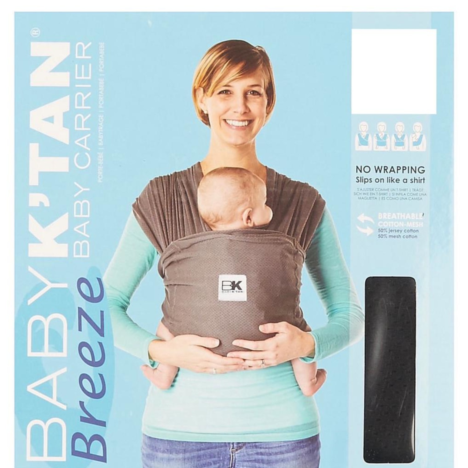 Детская переноска Baby Ktan Коллекция Breeze Цвет Черный размер S - фото 2