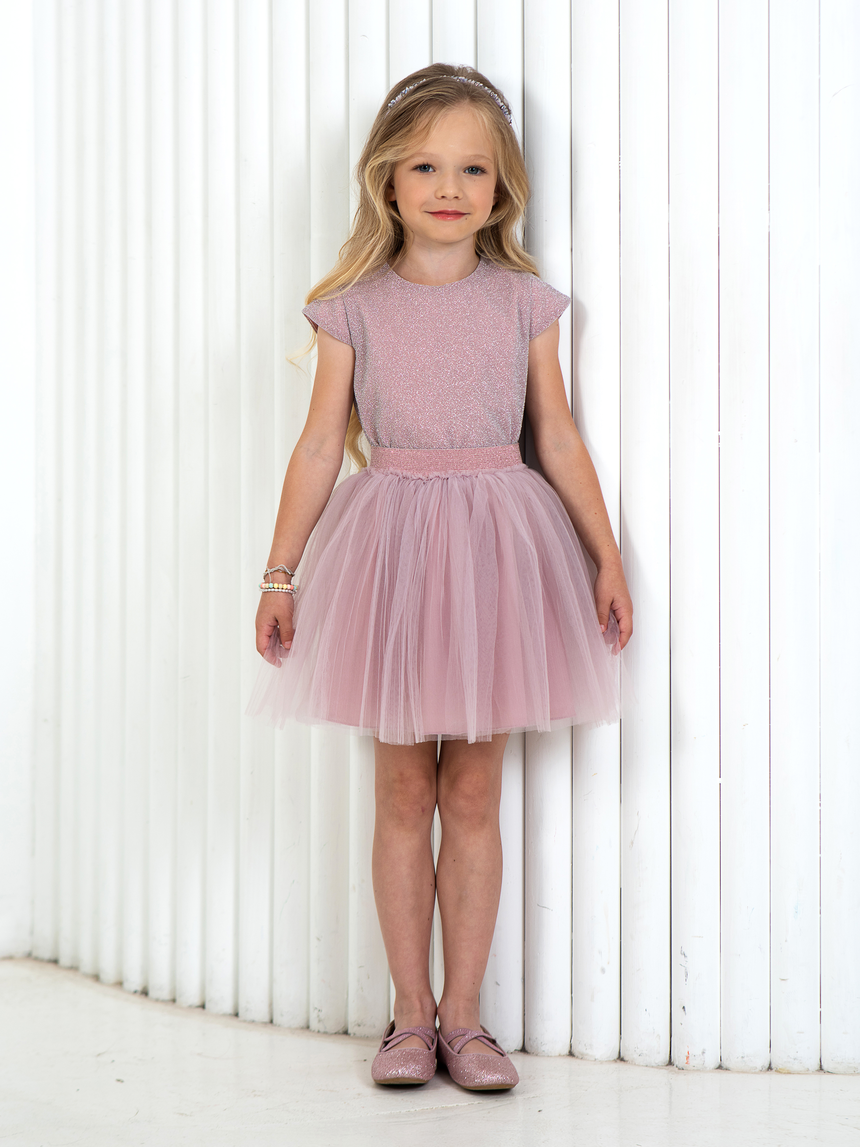 Юбка LisaWeta S-142 пудра - фото 6