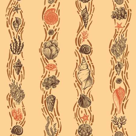 Штора для ванной комнаты VILINA Ракушки бежевые 180*180см 6984-009-beige