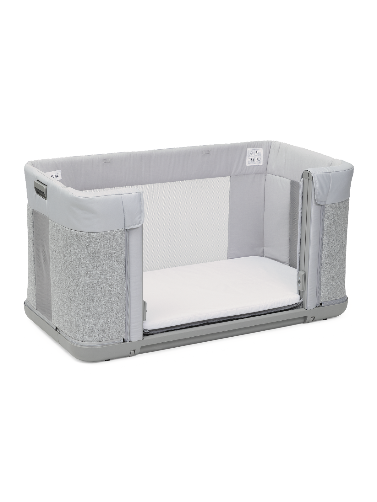 Детская кроватка Chicco Next2Me Forever 3в1 с рождения до 4 лет Ash Grey, без маятника (бодега светлая) - фото 26
