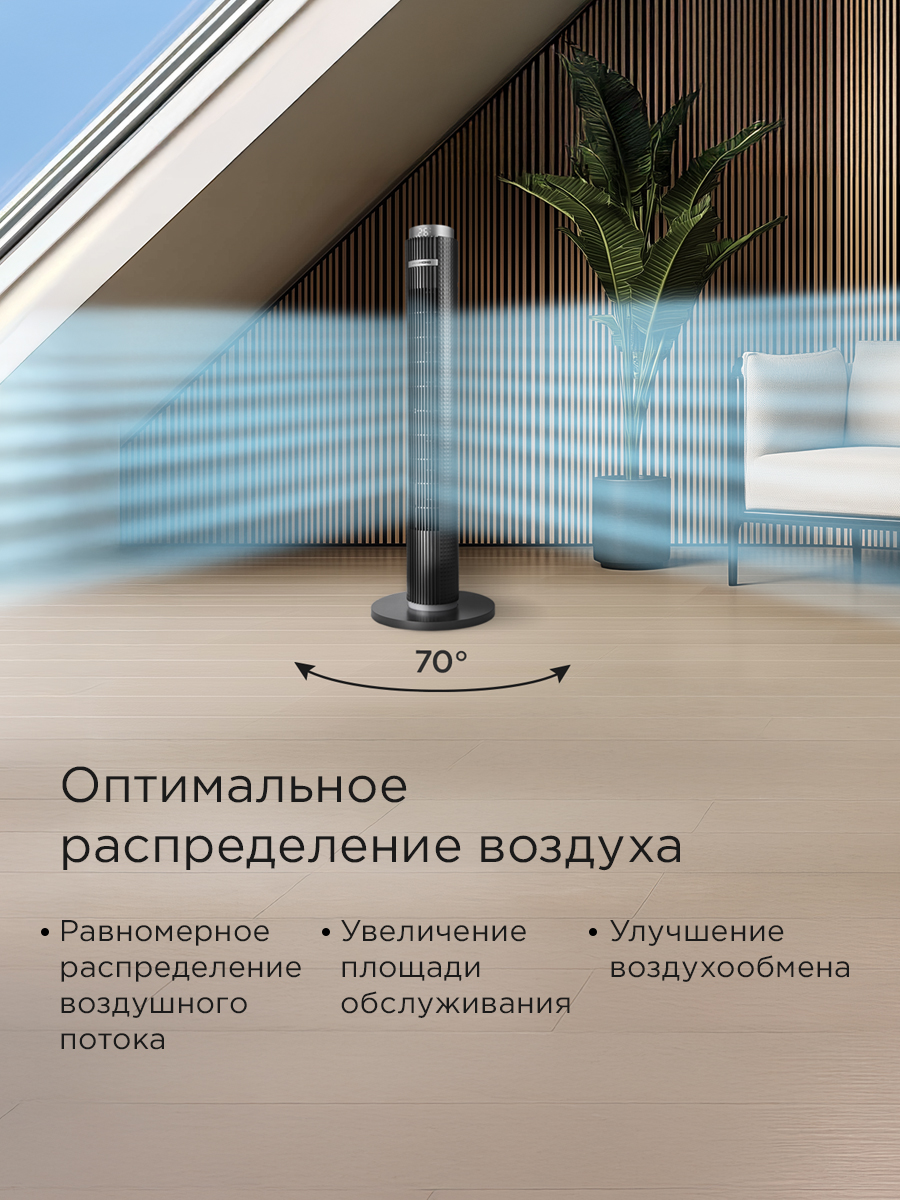 Вентилятор напольный REDMOND AP2215S - фото 7