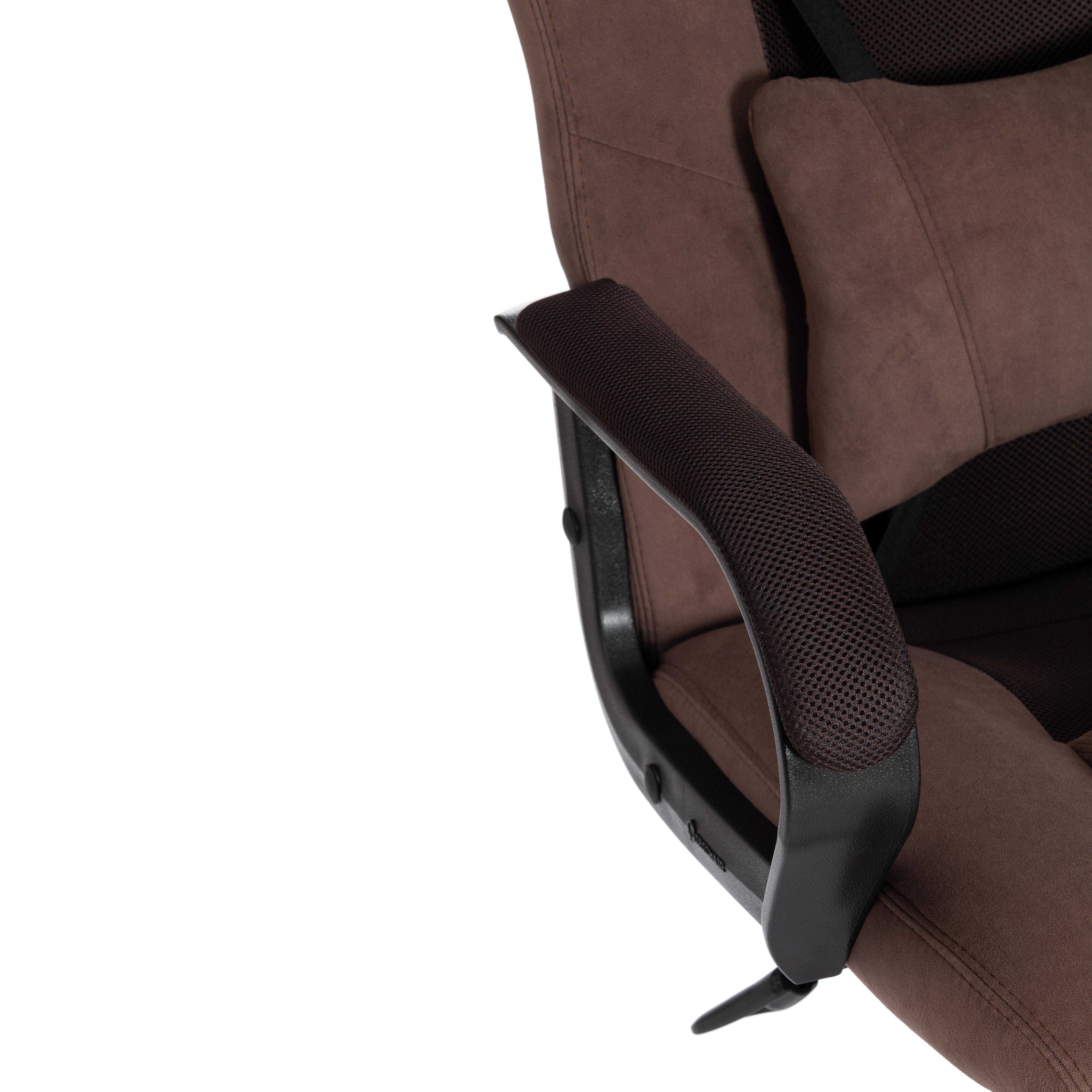 Компьютерное кресло TETCHAIR DRIVER, флок/ткань, коричневый - фото 19