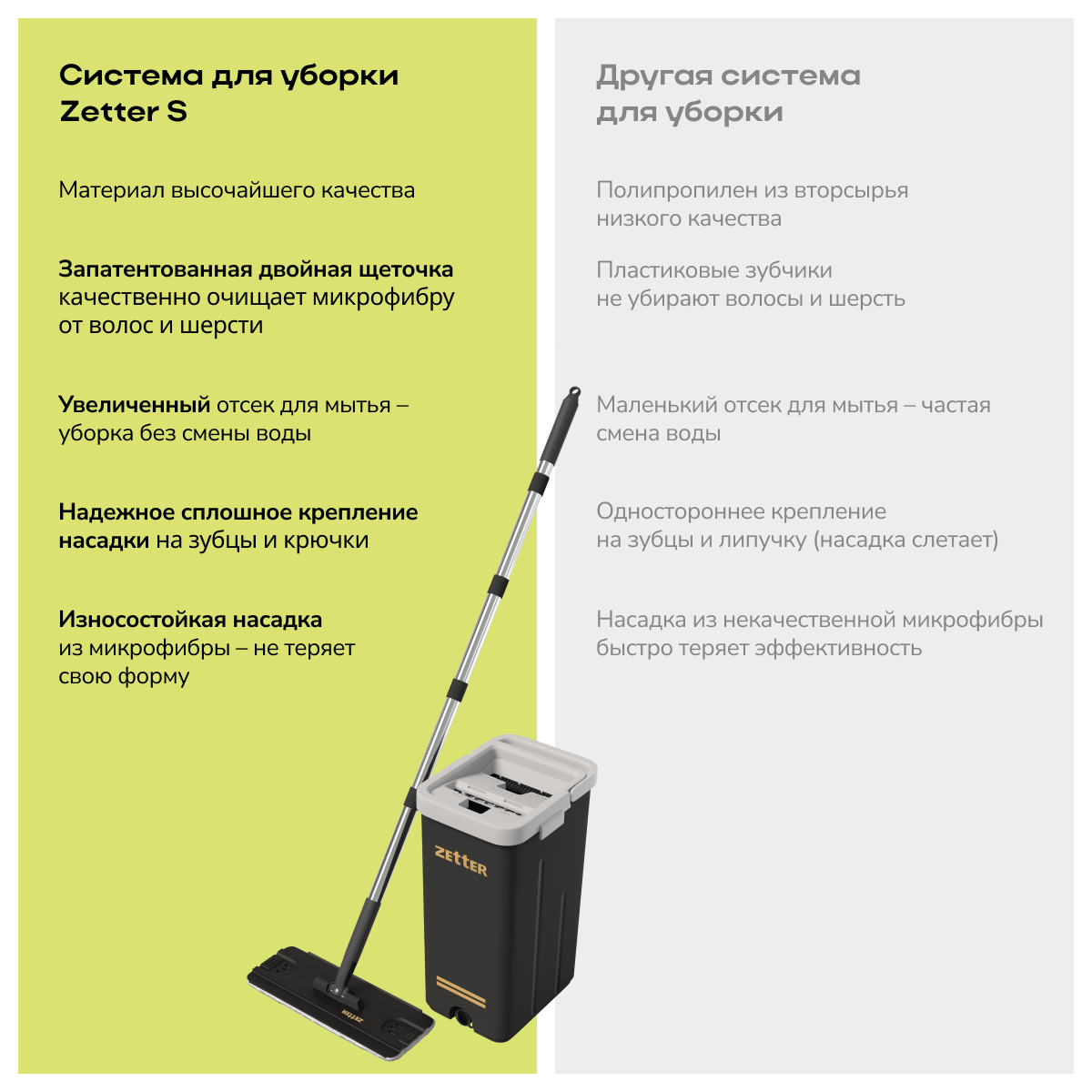 Система для уборки Zetter S 6,5 л - фото 9