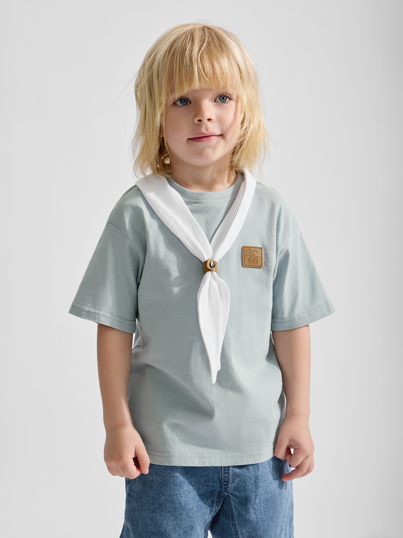 Футболка Happy Baby 88721-1_light-blue - фото 1