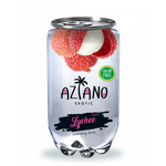 Напиток газированный безалкогольный Aziano Lychee Fruit Sparklingdrink со вкусом личи 0.35л
