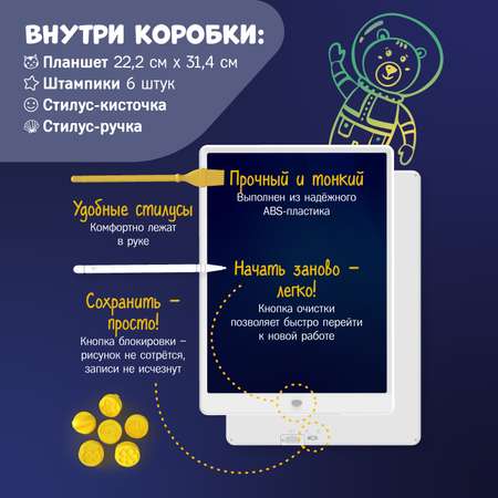 Доска для магнитного рисования alilo