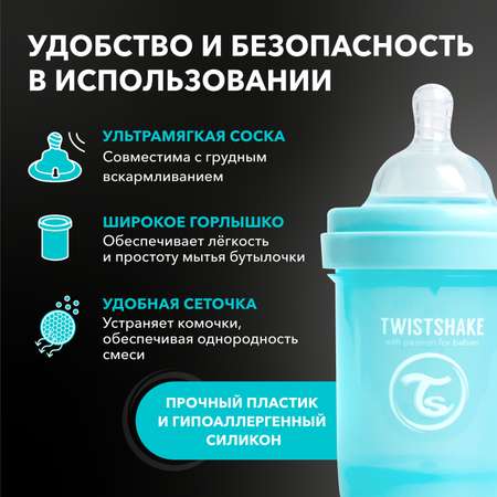 Бутылочка Twistshake Anti-Colic 125 мл 1 шт.