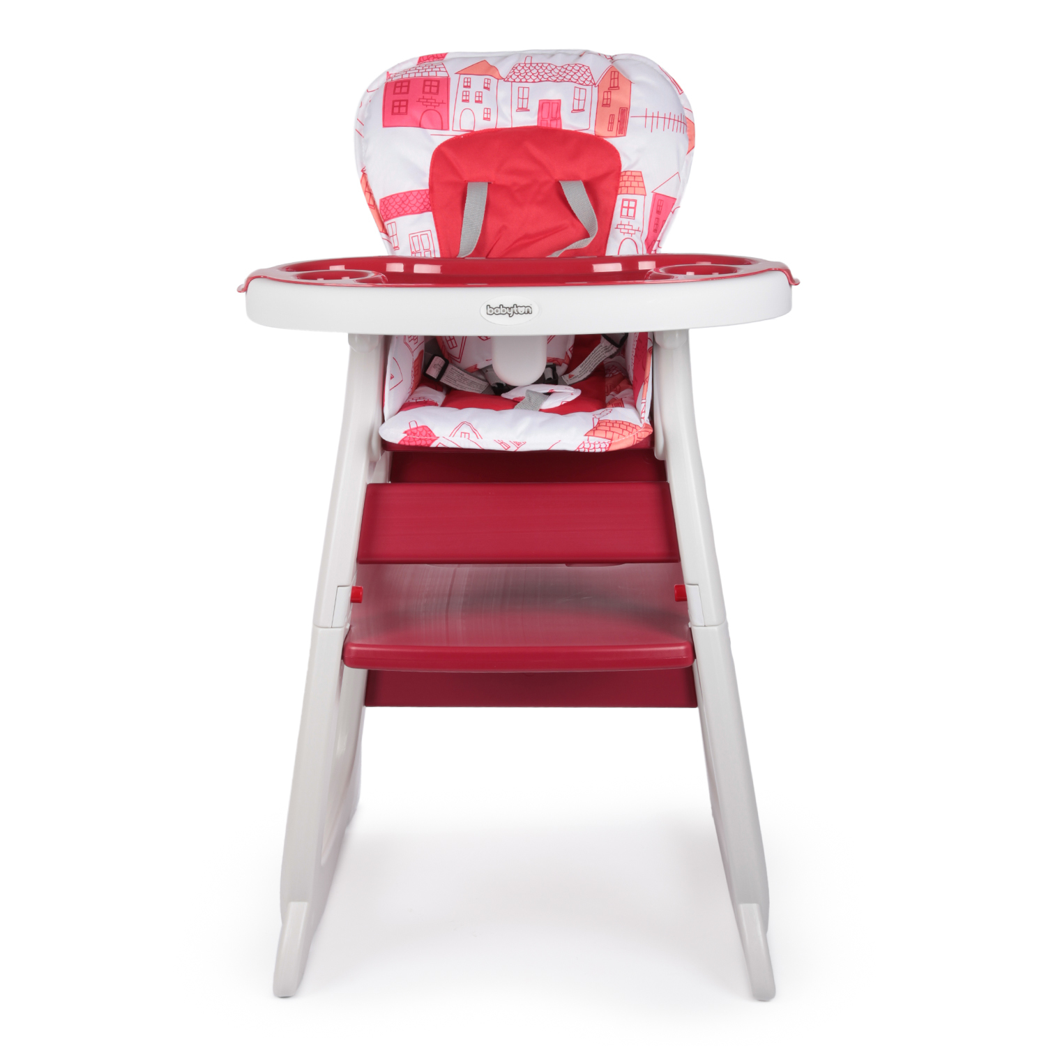 Стульчик для кормления Babyton City Red трансформер - фото 10