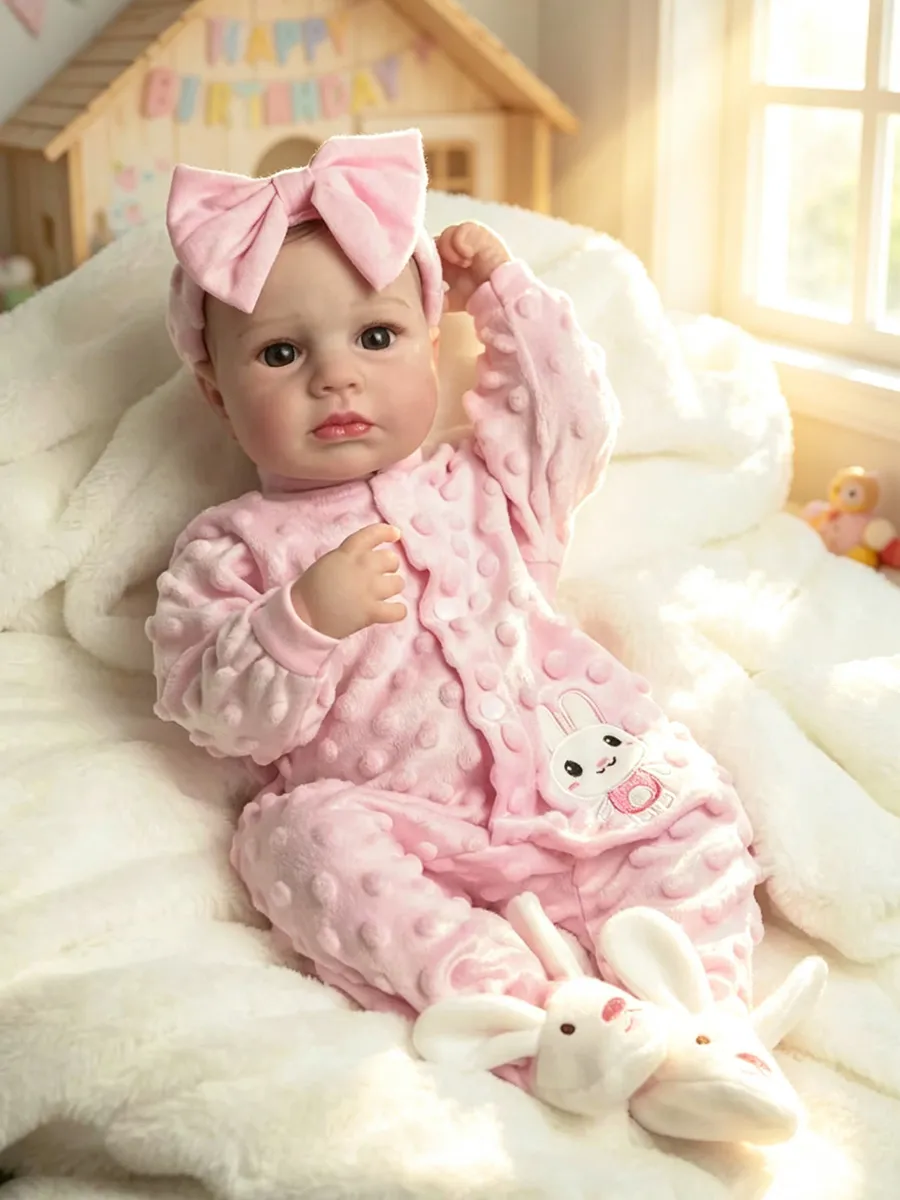 Кукла пупс Reborn Dolls Поли высота 50 см 15208 - фото 4