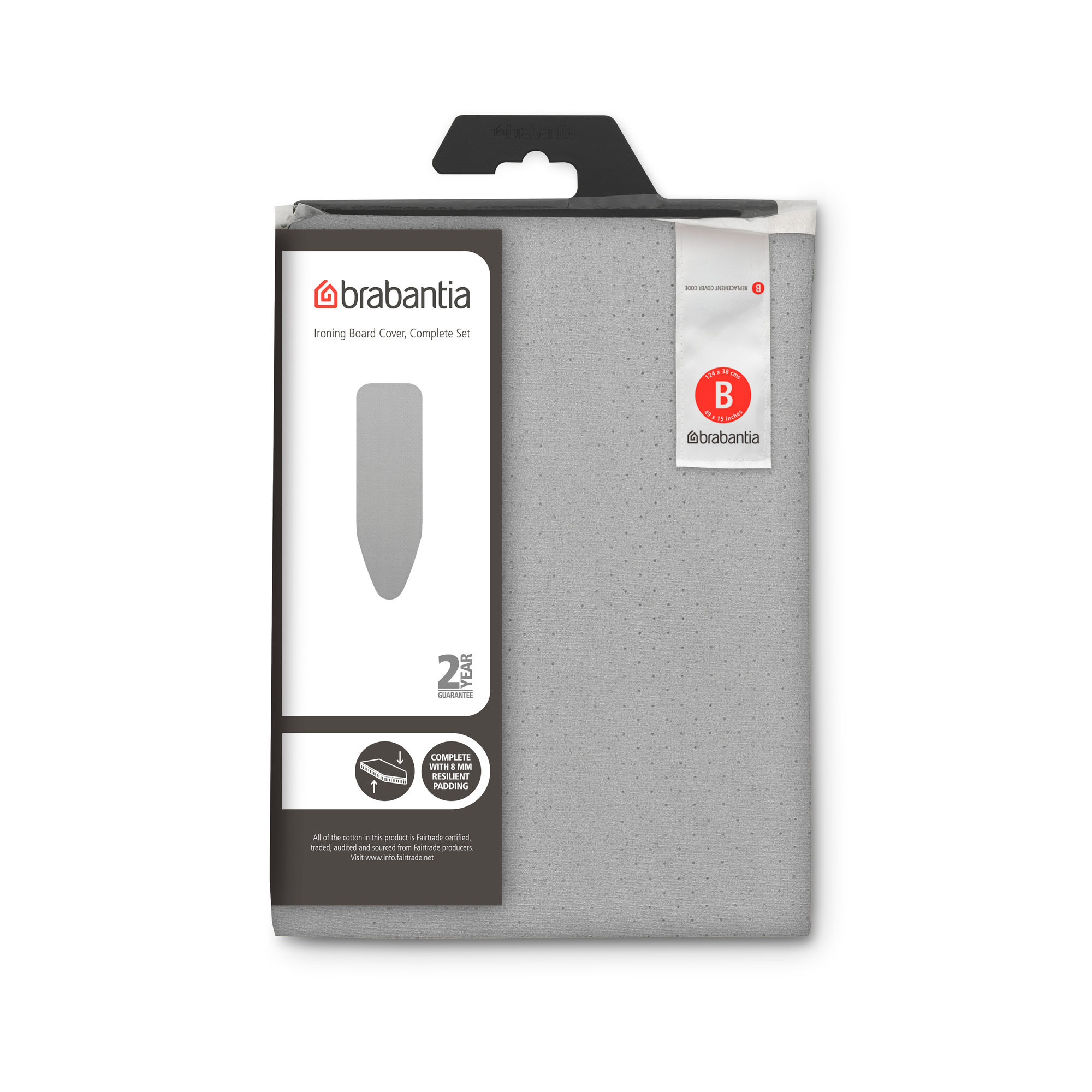 Чехол для гладильной доски Brabantia Металлизированный 124х38см (8мм) 134081 - фото 2