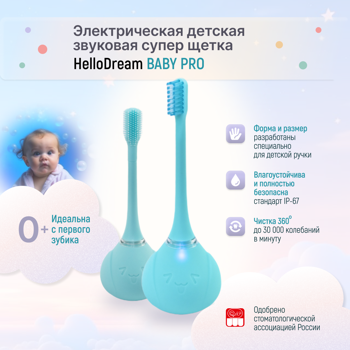 Зубная щетка электрическая HelloDream - фото 2