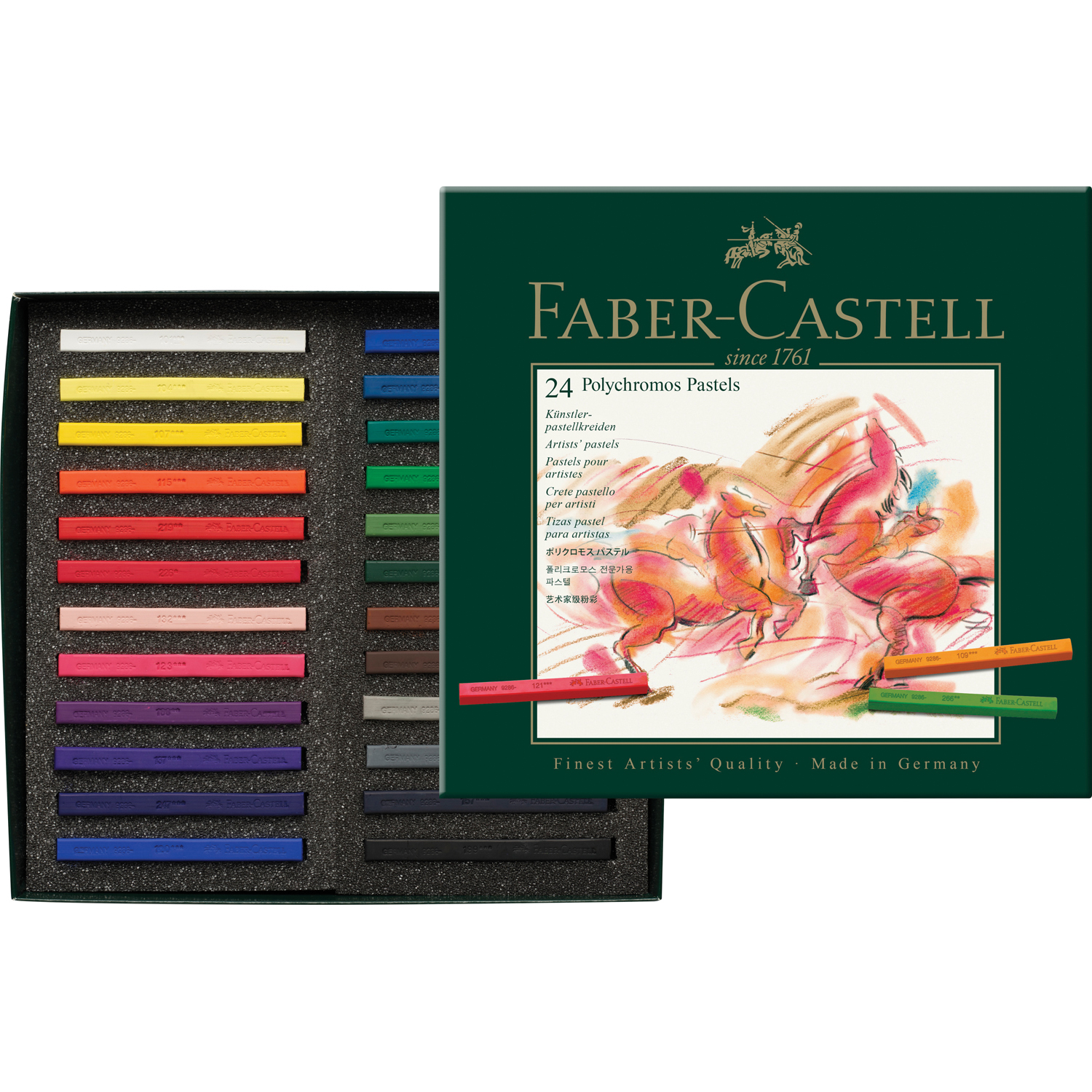 Пастель художественная сухая Faber Castell 24 шт. - фото 2