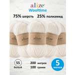 Пряжа полушерстяная Alize 100г 200м 5шт