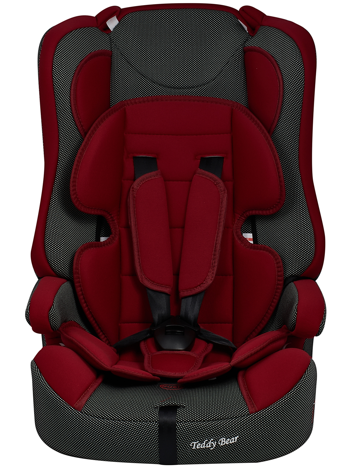Автокресло Teddy Bear 513R/39 deep red-black dot 1/2/3 (9-36 кг) - фото 1