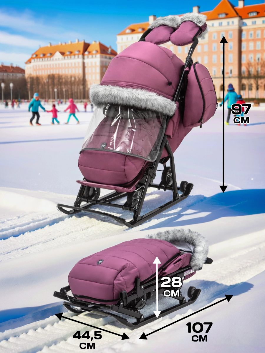 Санки-коляска NiKA kids - фото 2