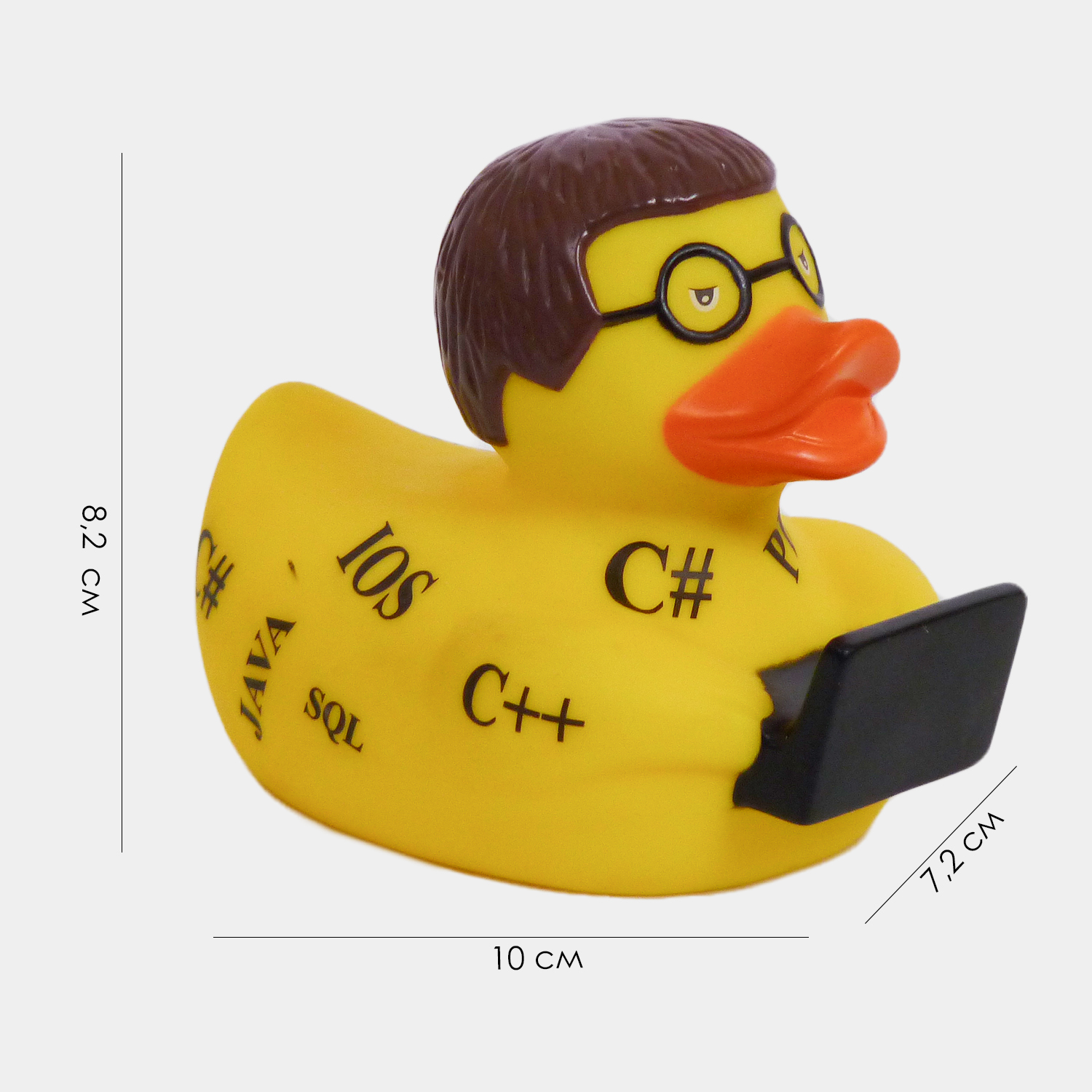 Игрушка Funny ducks Программист уточка, для ванны - фото 5