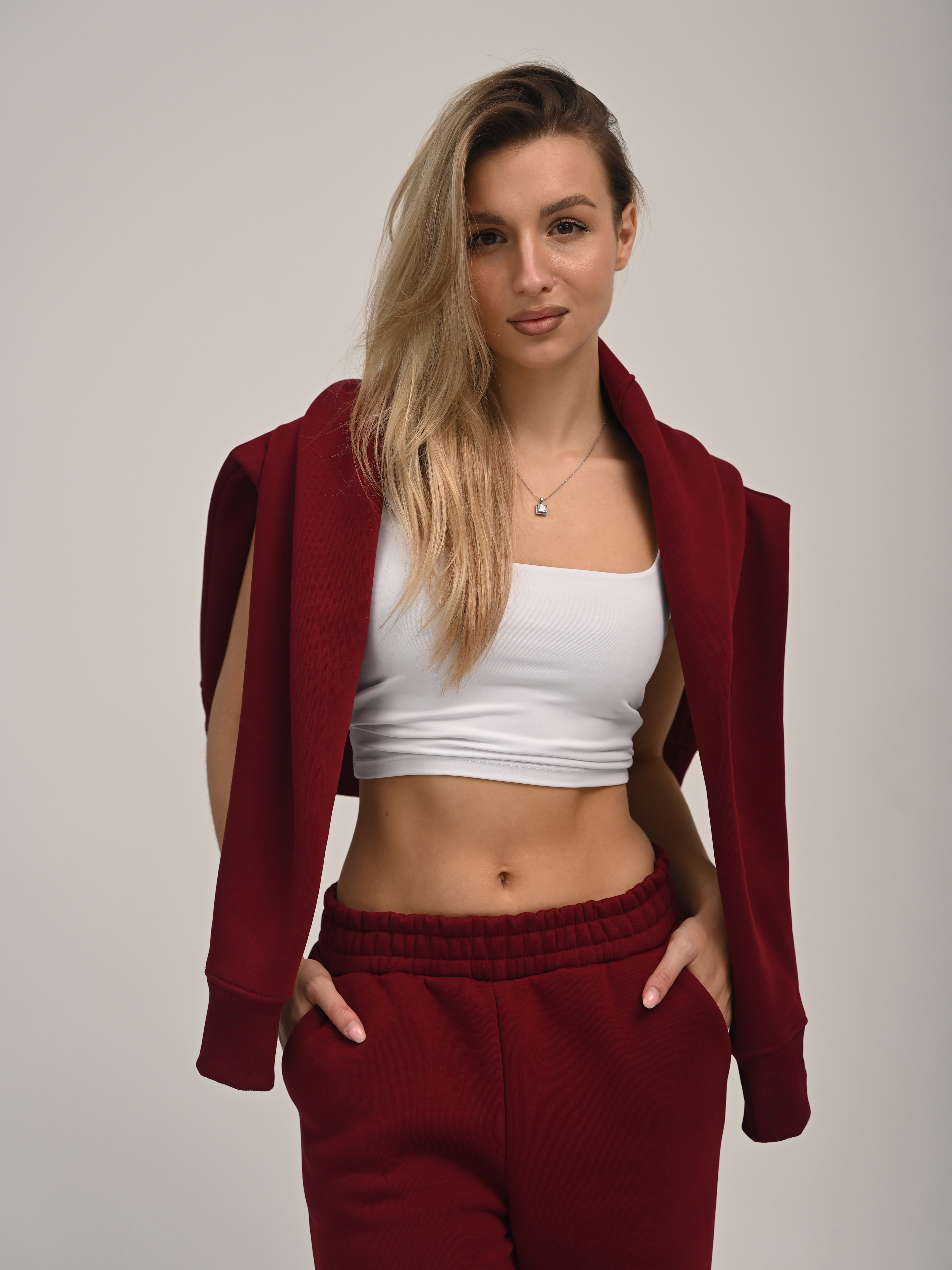 Костюм Агапэ 3058_бордовый - фото 4