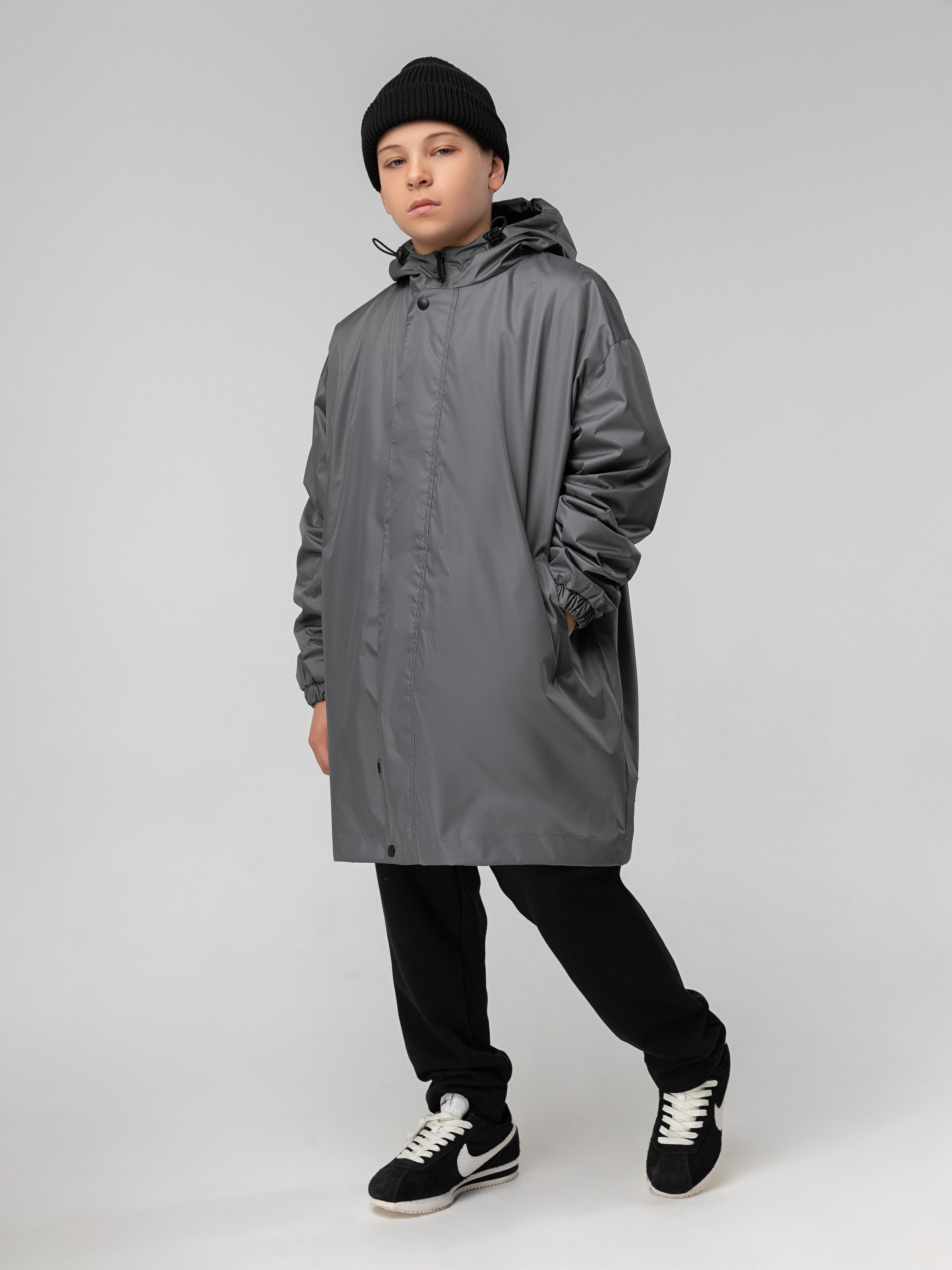Плащ Bodo 49-8U_темно-серый - фото 4
