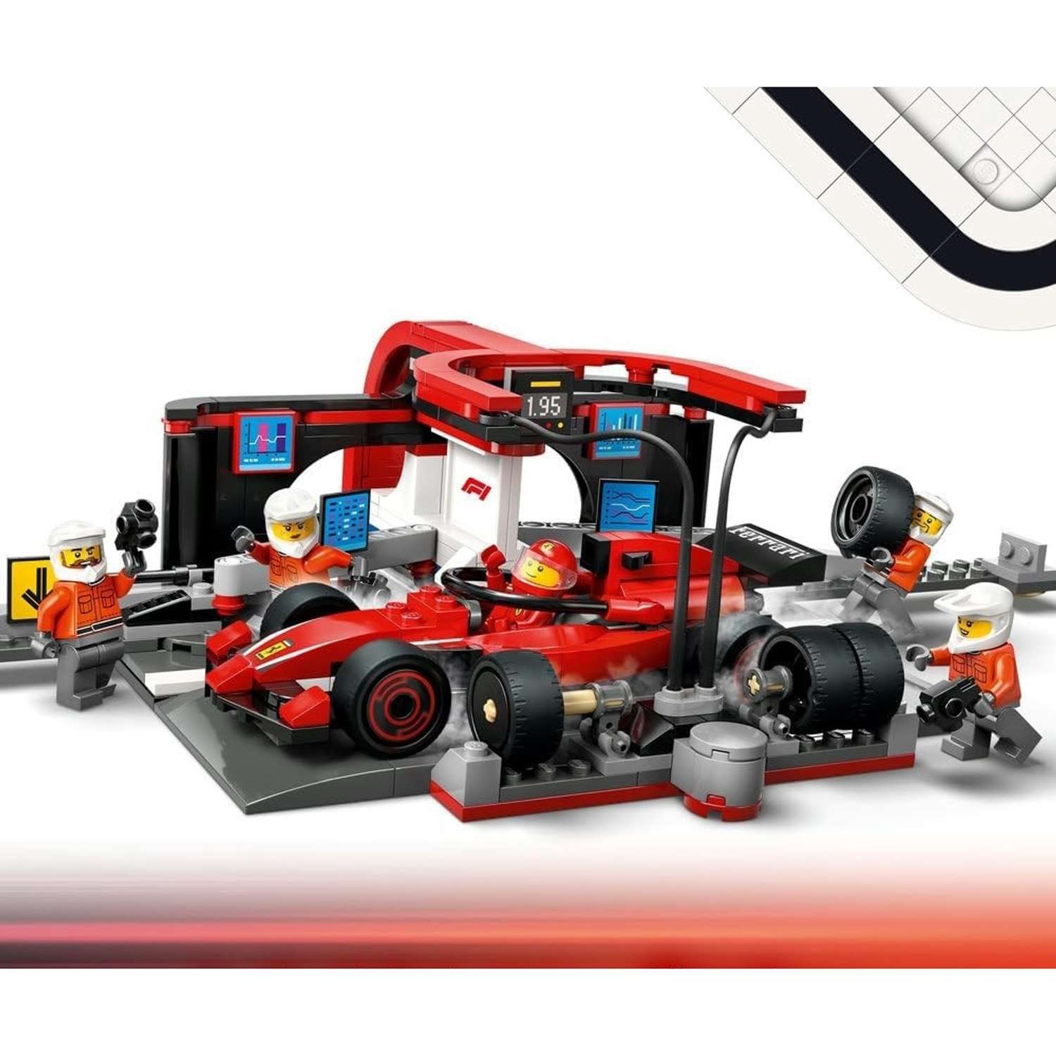 Конструктор LEGO City Формула 1 Питстоп Ferrari Car блочный - фото 3