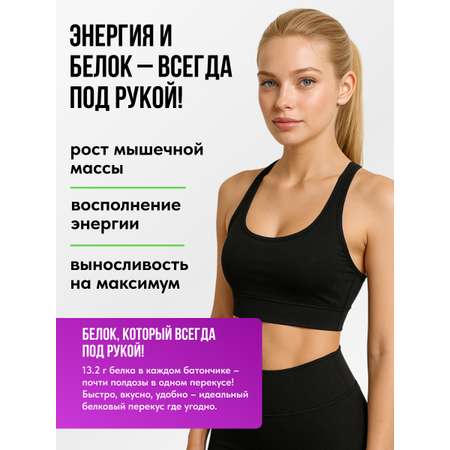 Протеиновые батончики ассорти FIT AND JOY Без глазури 16шт х 40 гр
