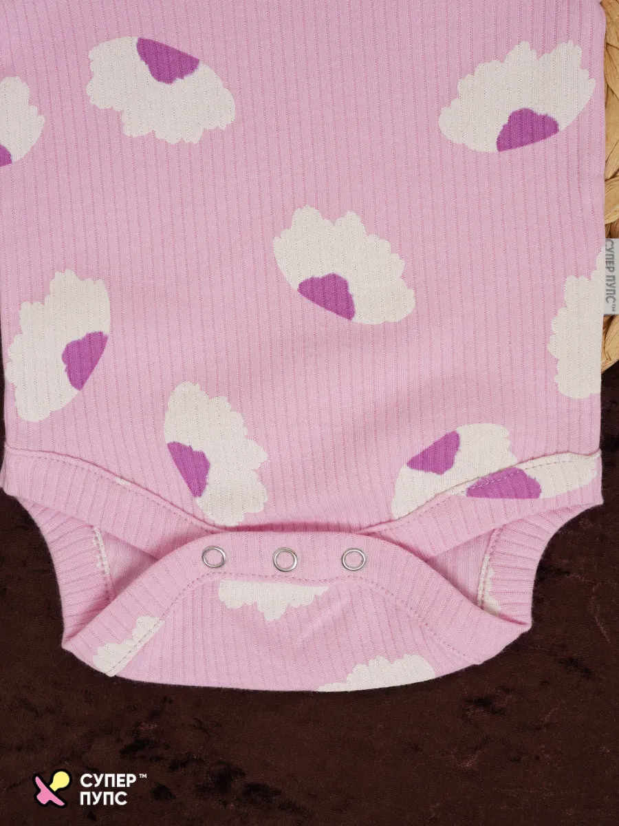 Боди 3 шт Супер Пупс нбр/3пр/бд/коррук/2026/ромашки - фото 22