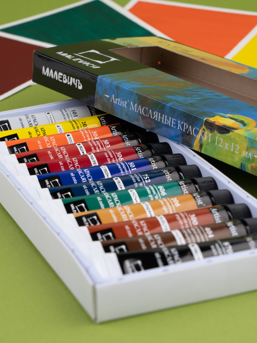 Краски масляные Малевичъ 12 цв. - фото 8
