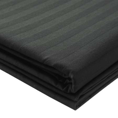 Пододеяльник LOVEME Black Евро 200х220 см страйп-сатин 100% хлопок