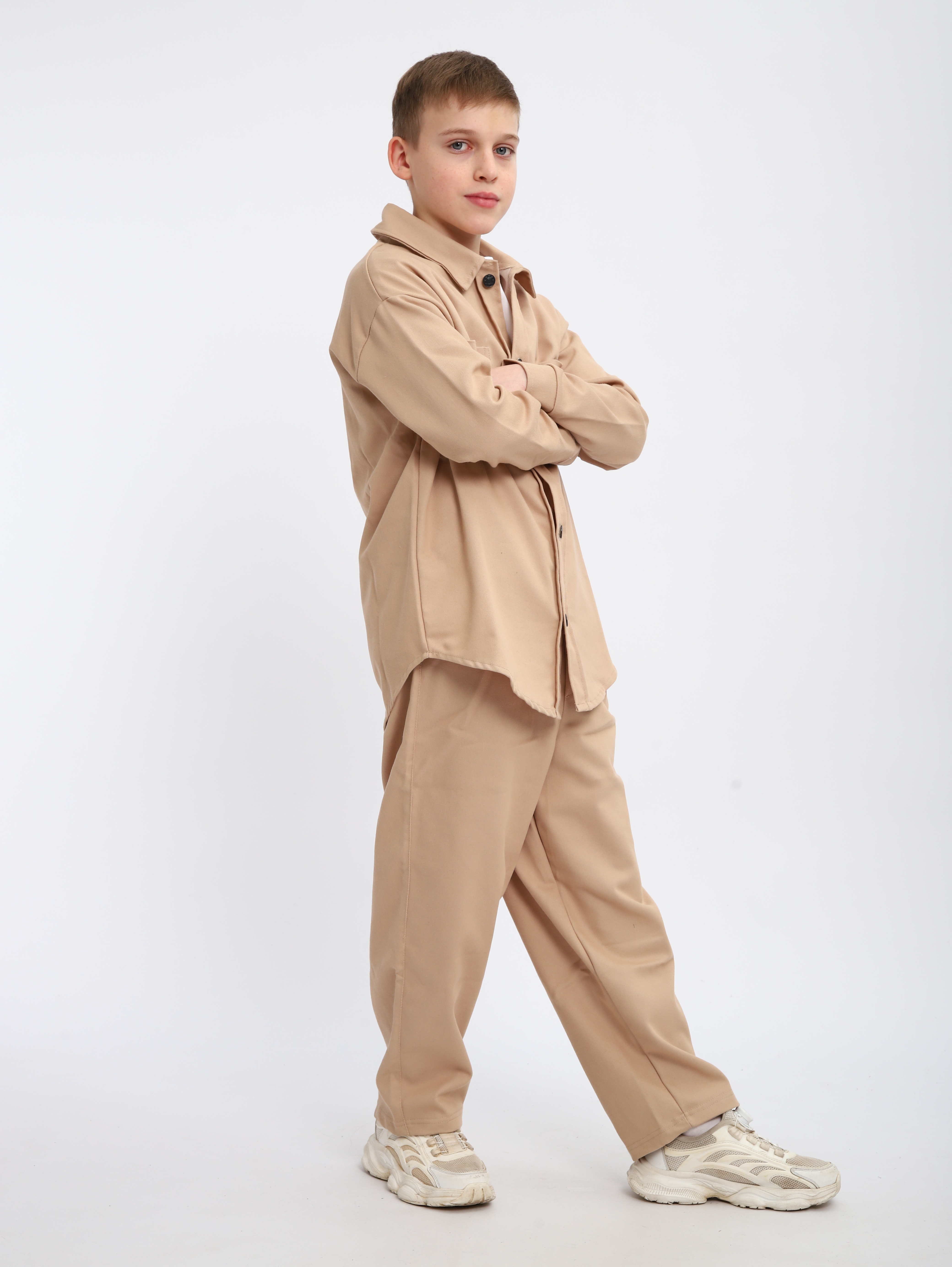 Костюм ЛАДОШКИ Комплект Деним бежевый - фото 7