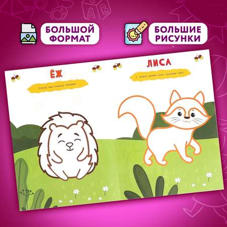 Раскраска УМка набор книг с цветным контуром 6 шт А4