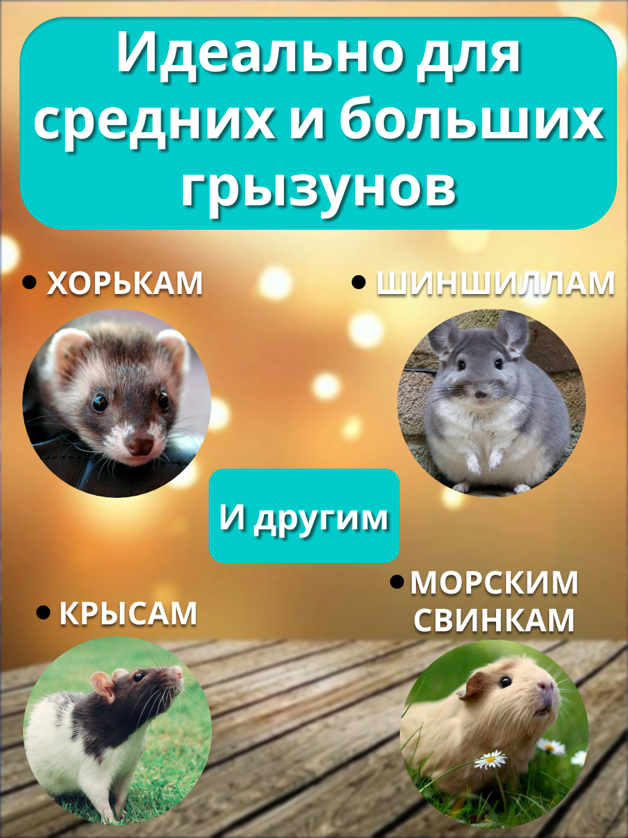 Гамак для грызунов PetiPet зеленый большой 32х27 одноярусный - фото 2