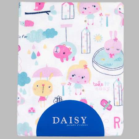 Пеленка фланелевая Daisy 1шт 90х145см девочки