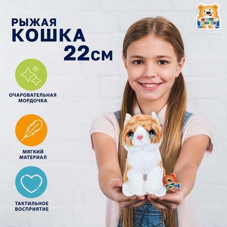 Мягкая игрушка Мульти Пульти котик Кошка Рыжая
