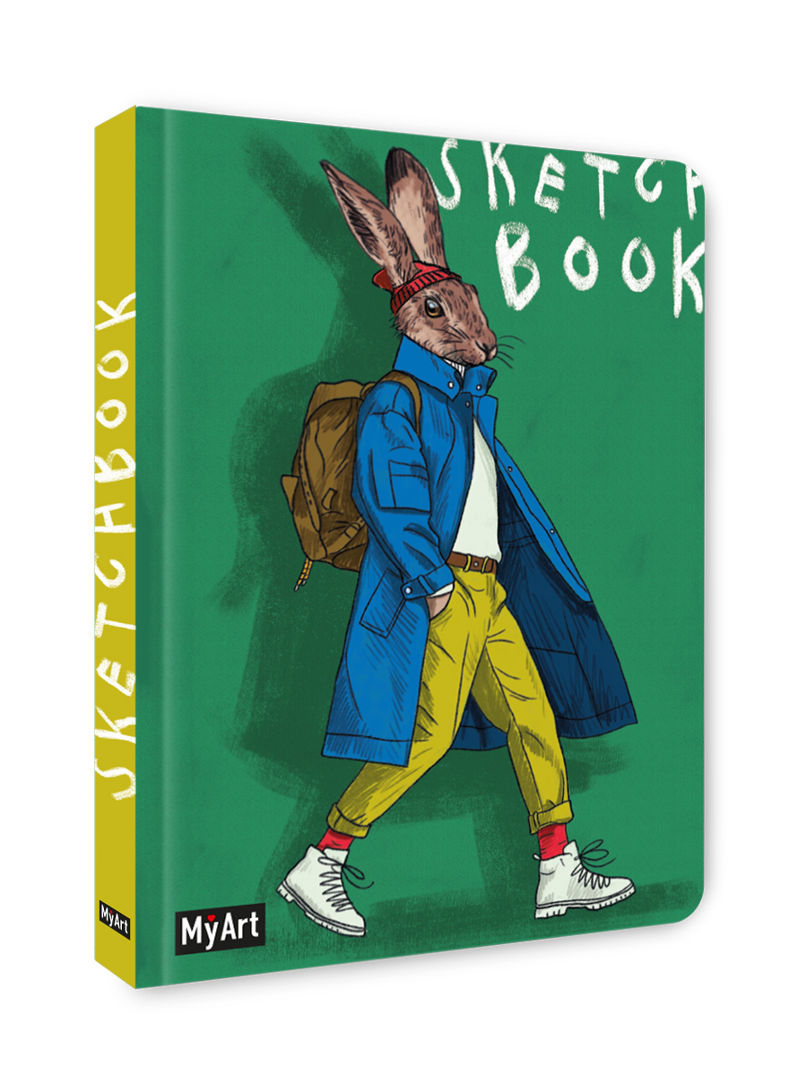 Скетчбук Проф-Пресс блокнот На стиле. Заяц. А5 64 лист. 1 шт. - фото 5