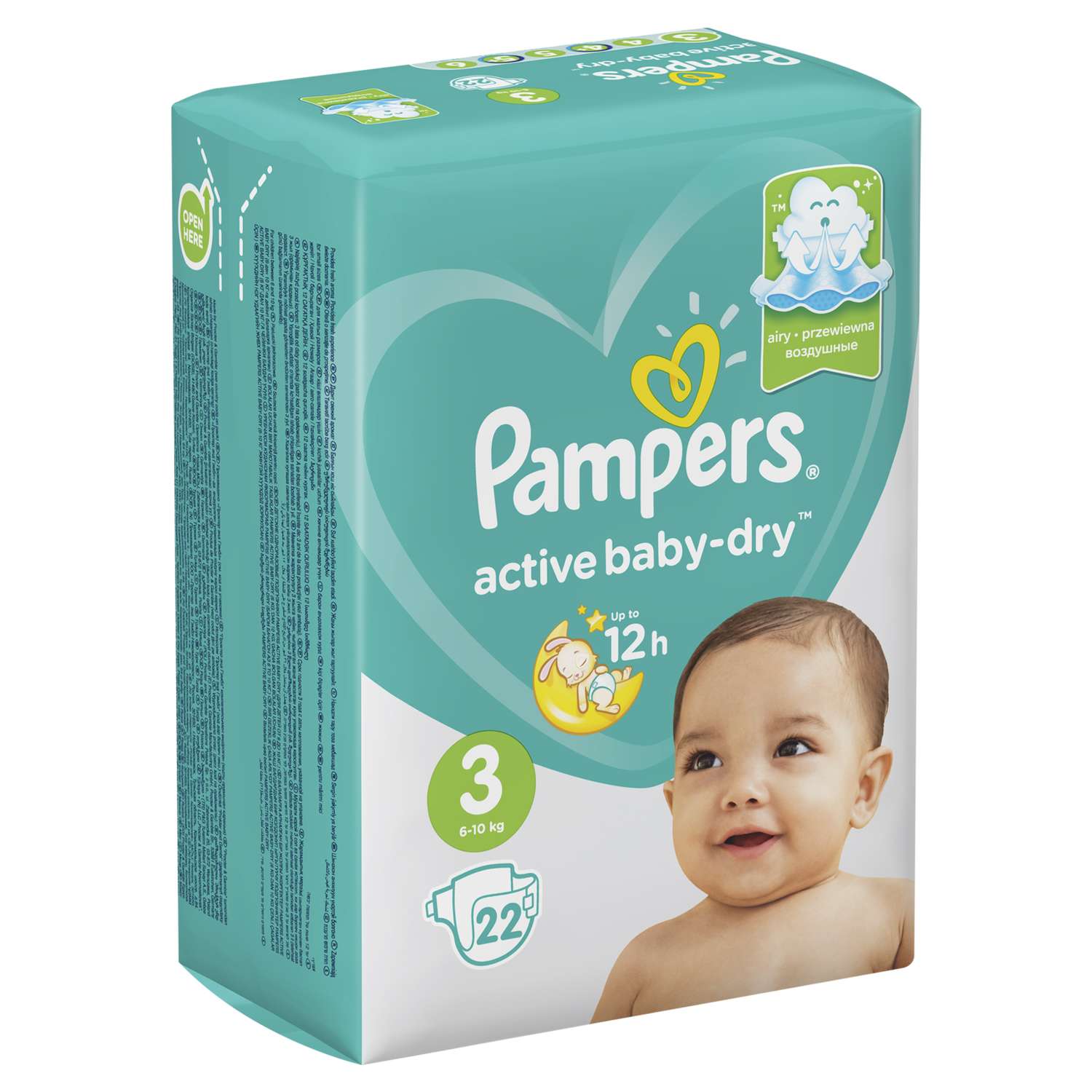 Подгузники Pampers Active Baby-Dry 3 (6-10 кг) 22 шт. - фото 3