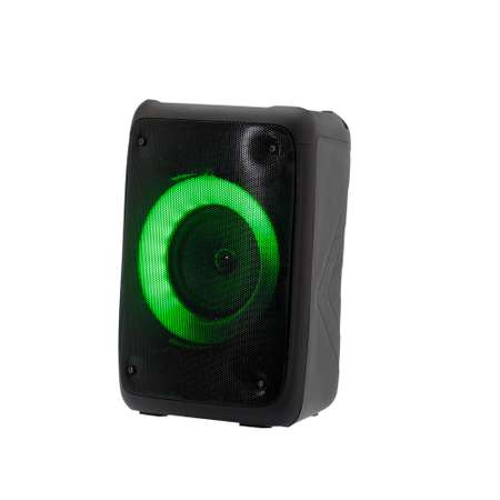 Беспроводная колонка Perfeo DISCO RING 4 LED FM MP3 USB microSD AUX TWS MIC 10Вт черная
