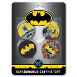 Набор свечей ND PLAY Batman на шпажках для торта капкейков 4 шт