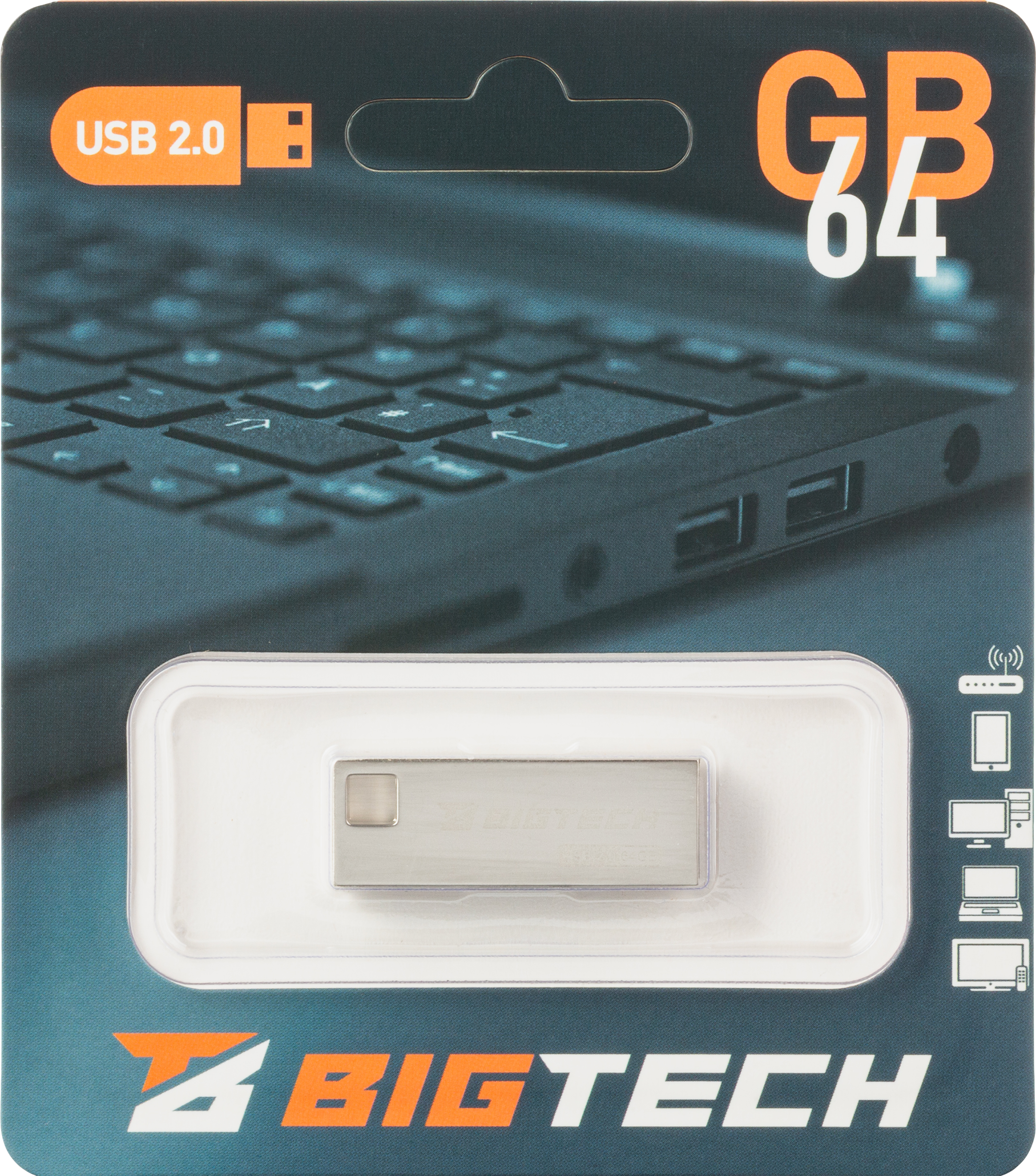 Флеш-память BigTech UFD012, USB2.0, 64GB - фото 7
