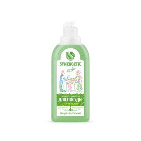 Средство для мытья посуды Synergetic Яблоко 500 мл