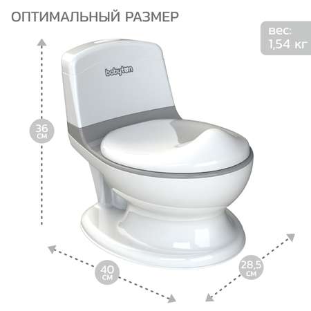 Горшок-унитаз туалетный Babyton Cozy Potty grey