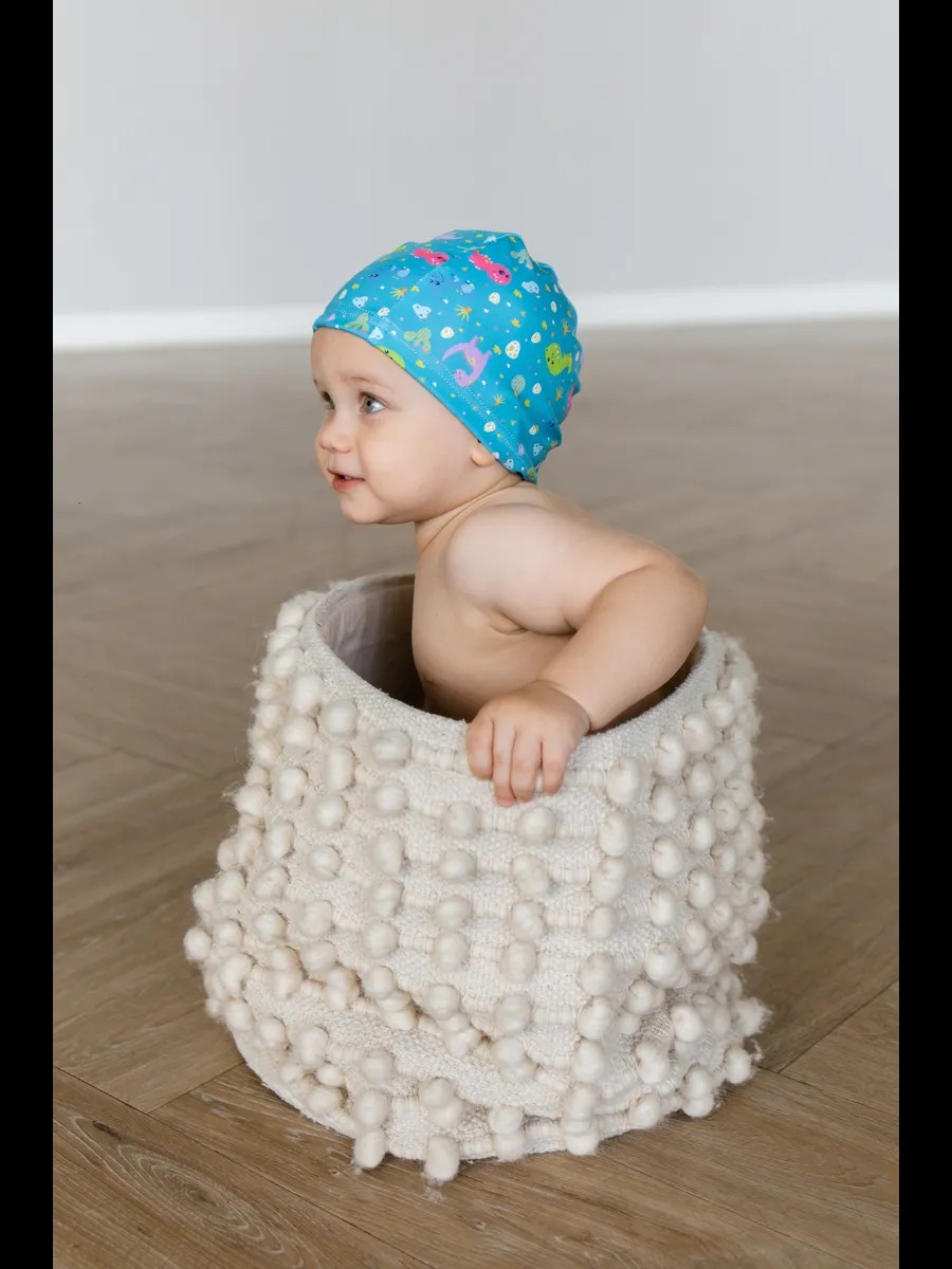 Шапочка для плавания Мамин Я Динозаврики размер 0-3 года - фото 3