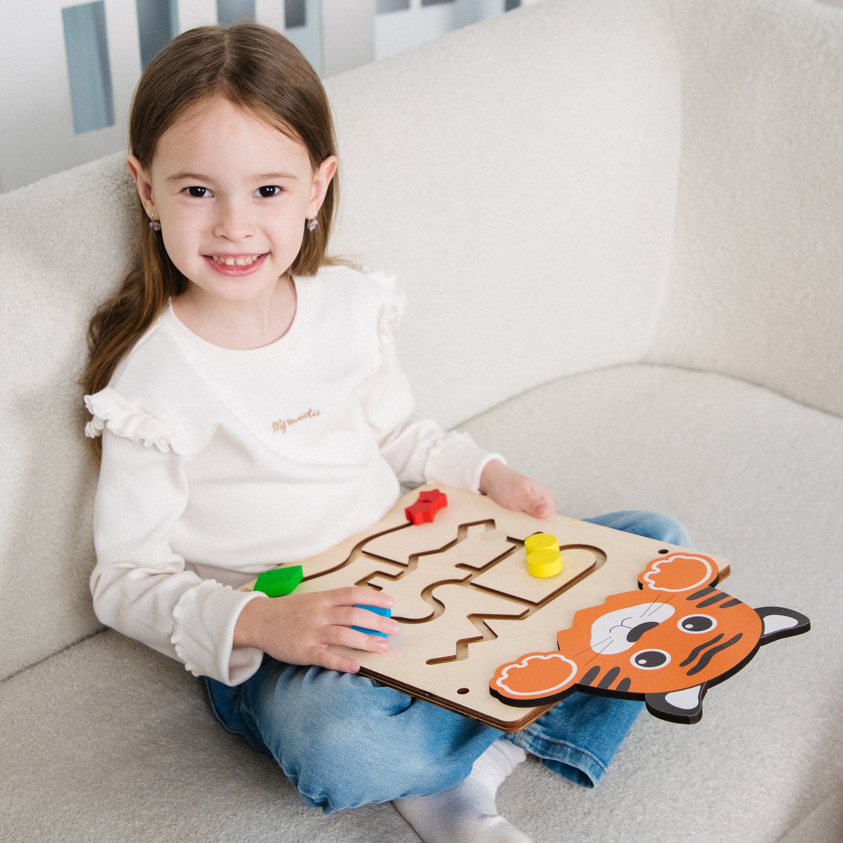 Игрушка Alatoys бизиборд Тигренок в ассортименте - фото 8