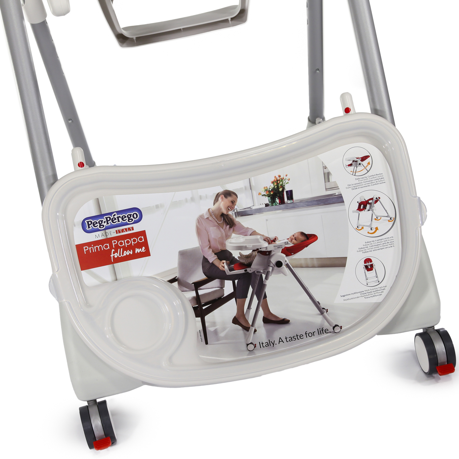 Стульчик для кормления Peg-Perego Prima Pappa Follow Me классический - фото 28