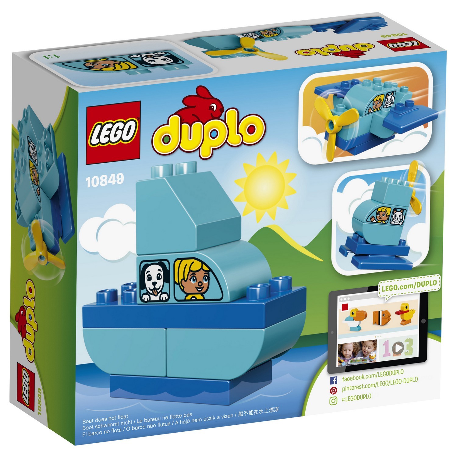 Конструктор LEGO DUPLO Мой первый самолёт блочный - фото 3